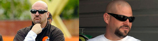 Cleveland Browns head coach Mike Pettine (left) and Storage Wars star Jarrod Schulz (Image: myk_ec on Reddit)